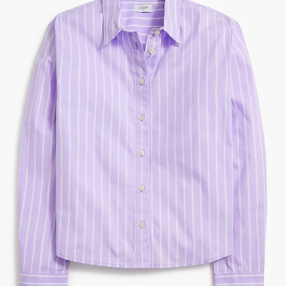 J.CREW Women's Striped Modern Button-Up Shirt, Large‎ - Picture 2 of 7